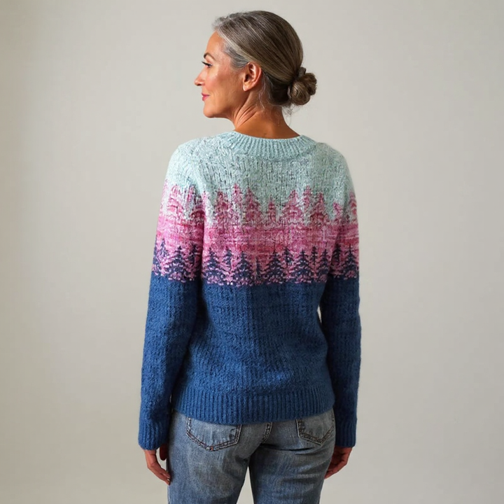 Coby | Vintage Gebreide Trui in IJslandse Stijl