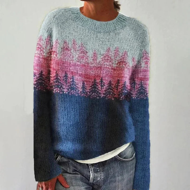 Coby | Vintage Gebreide Trui in IJslandse Stijl
