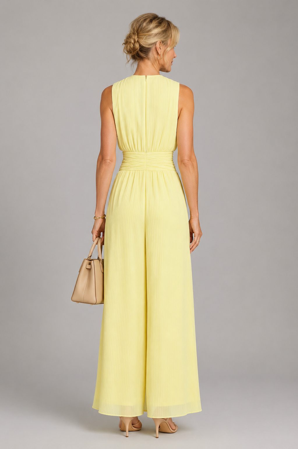 Suzanne | Jumpsuit in lichtgeel