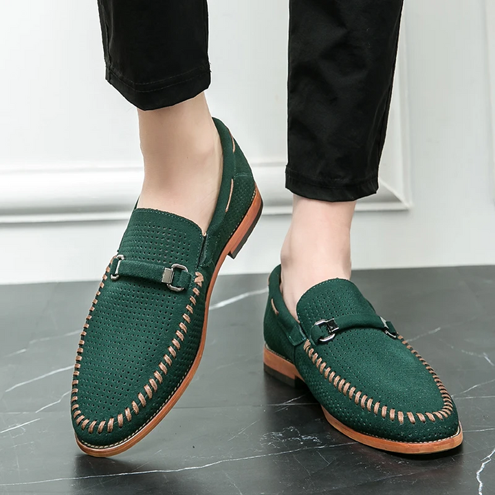 Dave | Suède penny loafers Firenze