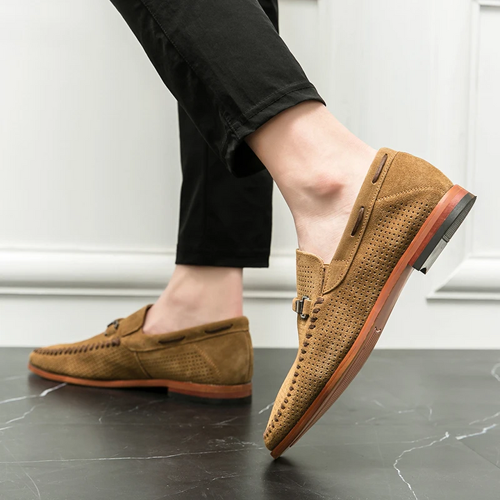 Dave | Suède penny loafers Firenze