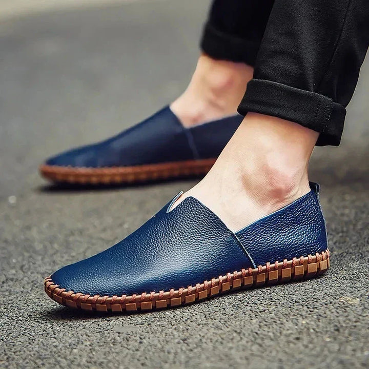 Dirkjan | Ademende casual loafers van leer