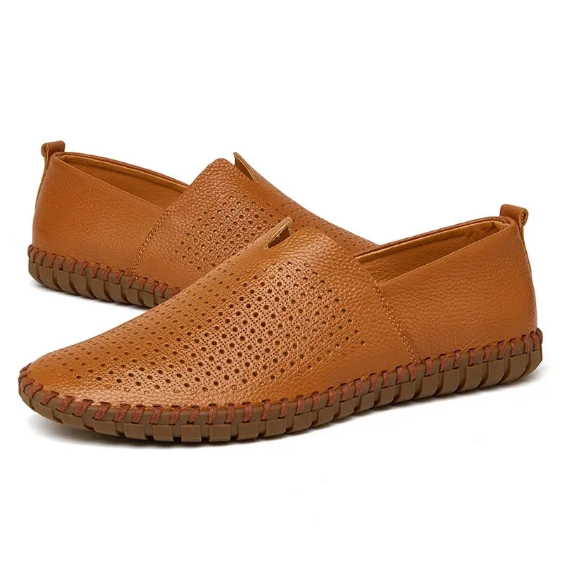 Dirkjan | Ademende casual loafers van leer