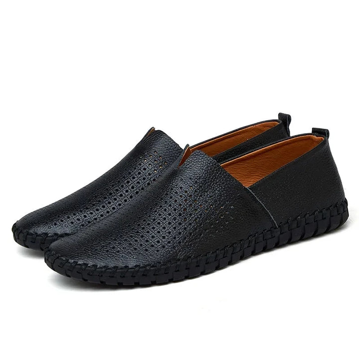 Dirkjan | Ademende casual loafers van leer