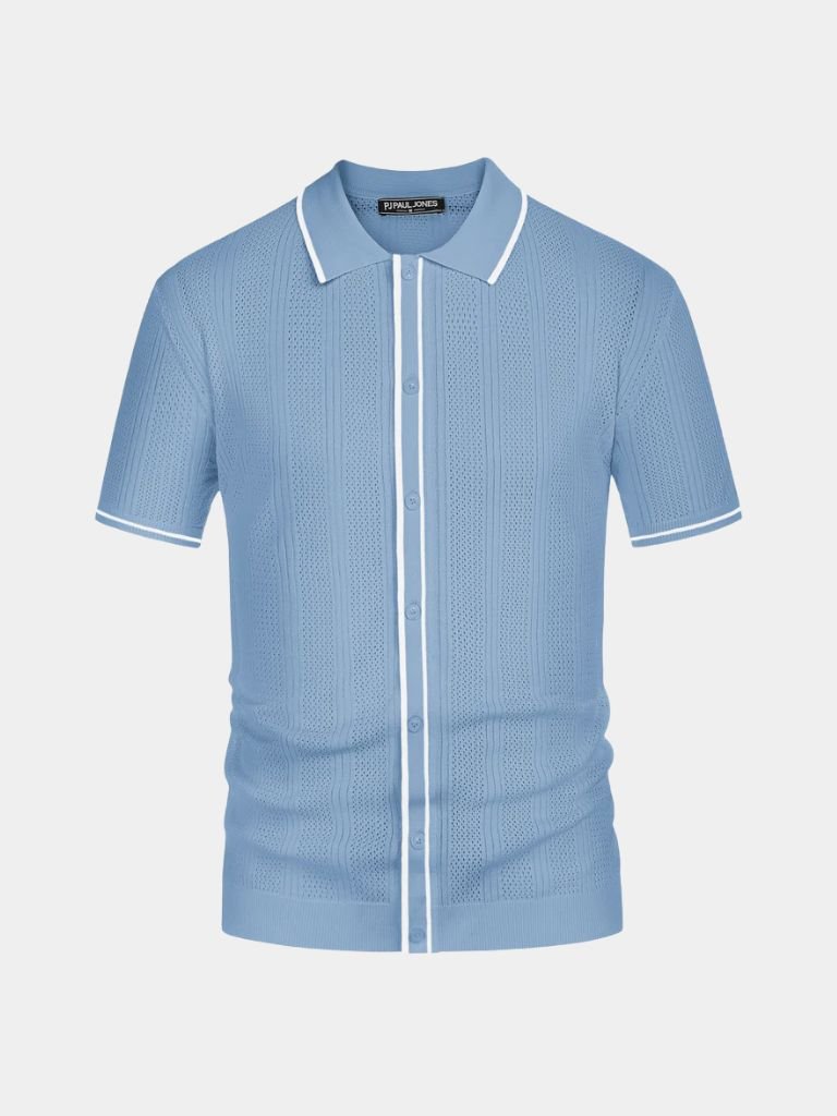 Elco | Crèmekleurige gebreide polo met rits