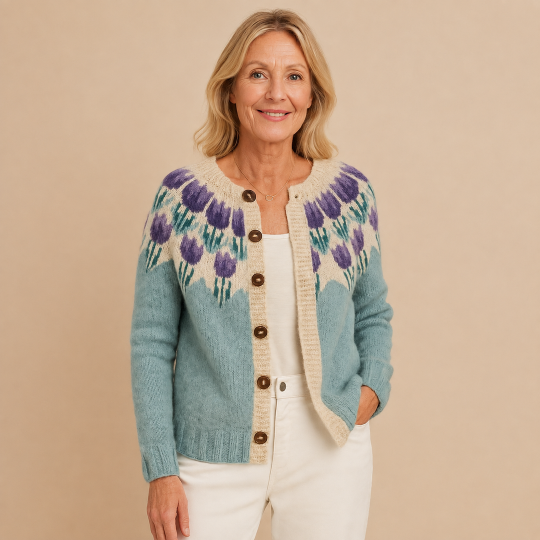 Elin | Bloemenprint vest