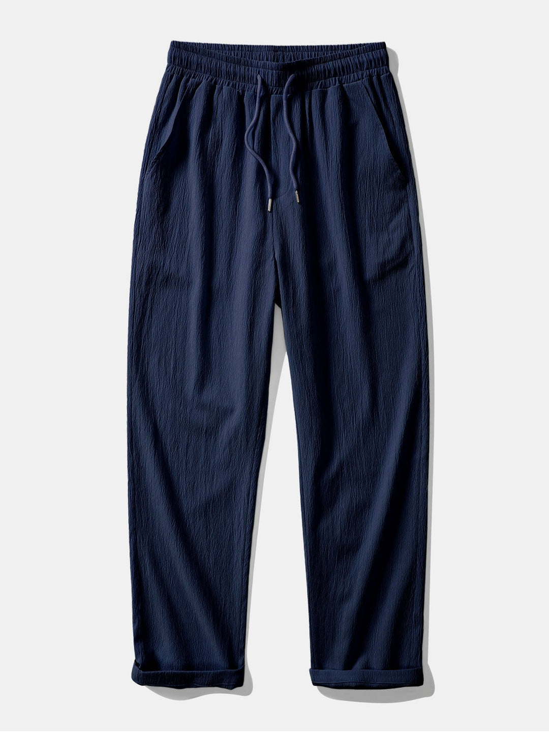 Erik | Kreukstof broek straight leg