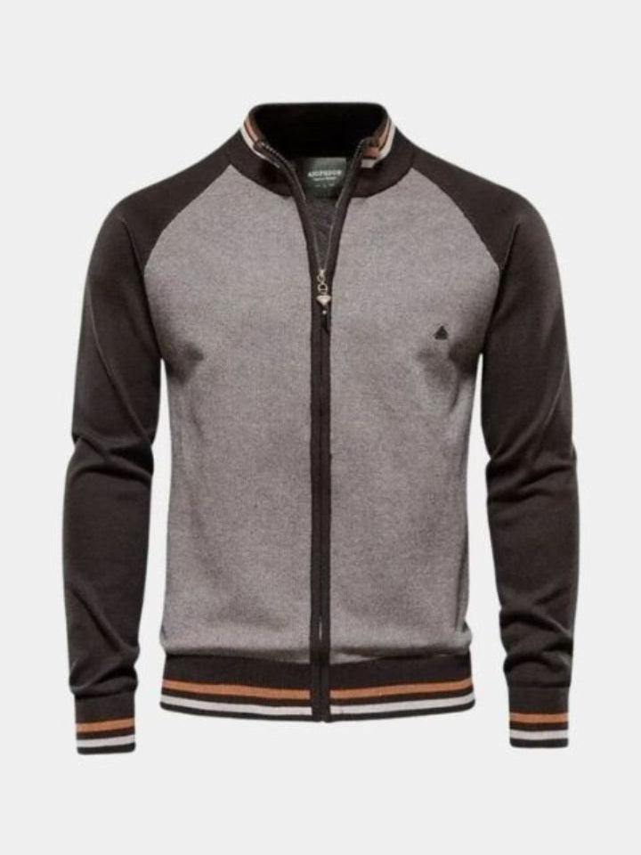 Daan | Gebreid vest met rits