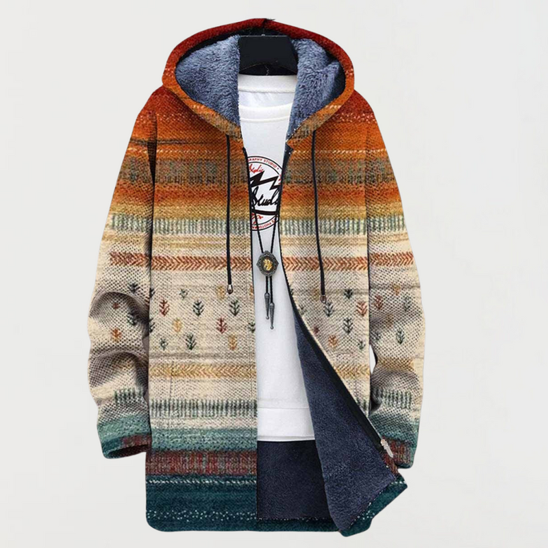 Femke | Hoodie met herfststrepen