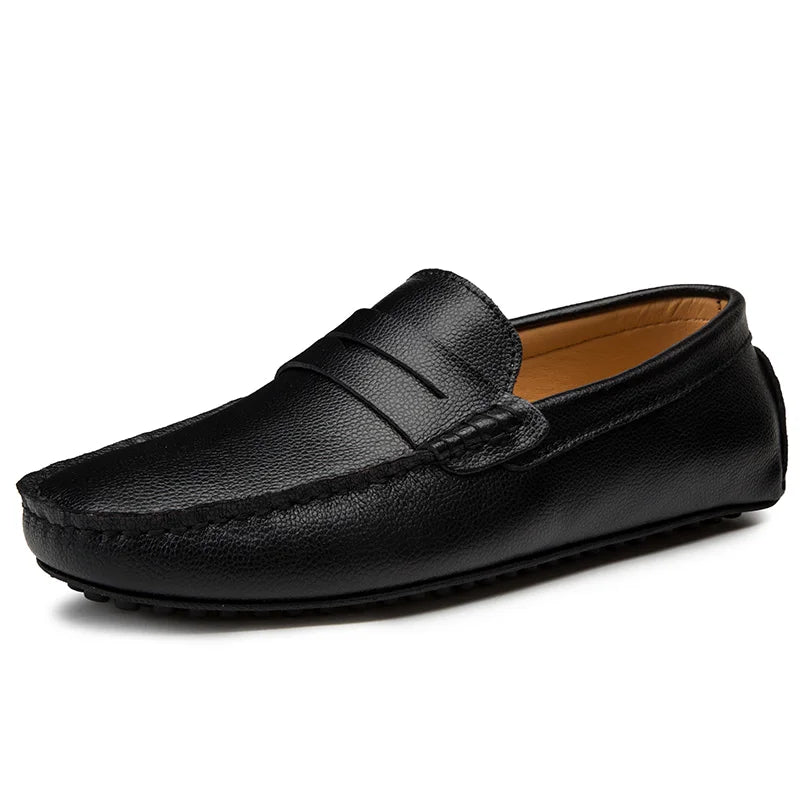 Ferre | Leren zomerloafers met ontspannen pasvorm