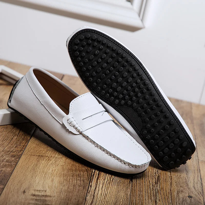 Ferre | Leren zomerloafers met ontspannen pasvorm