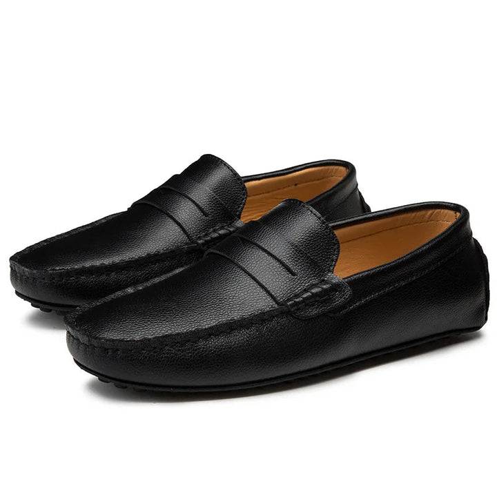 Ferre | Leren zomerloafers met ontspannen pasvorm