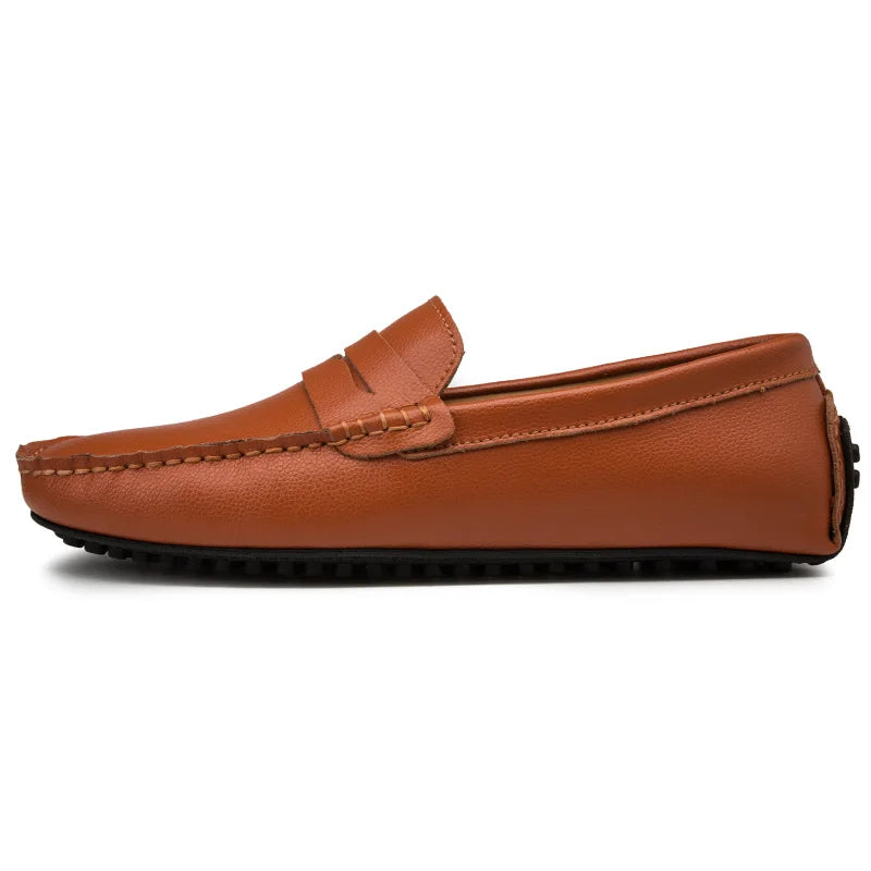 Ferre | Leren zomerloafers met ontspannen pasvorm