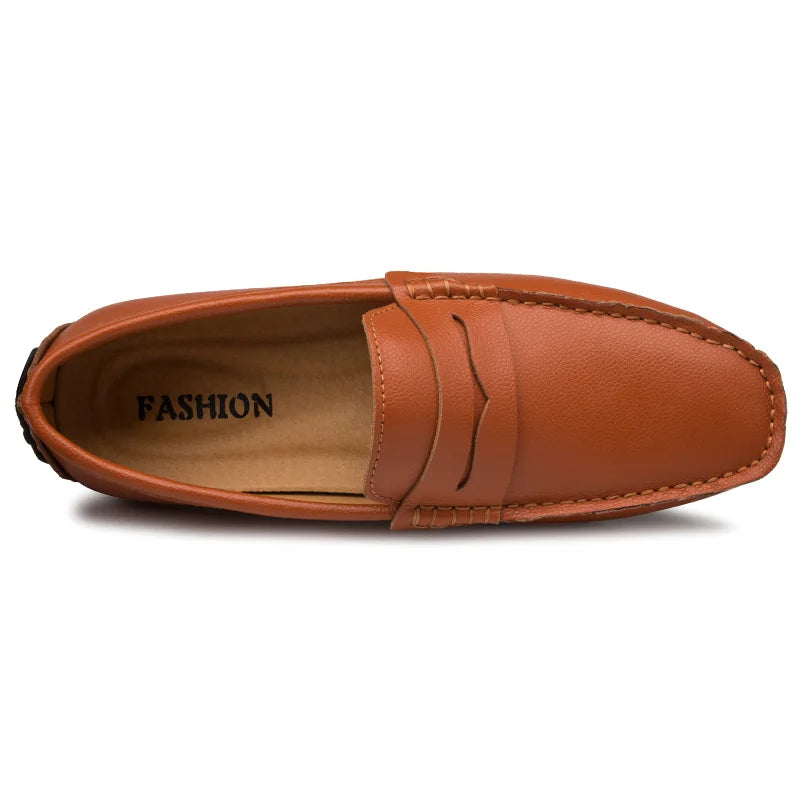 Ferre | Leren zomerloafers met ontspannen pasvorm