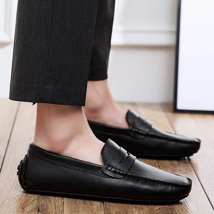 Ferre | Leren zomerloafers met ontspannen pasvorm