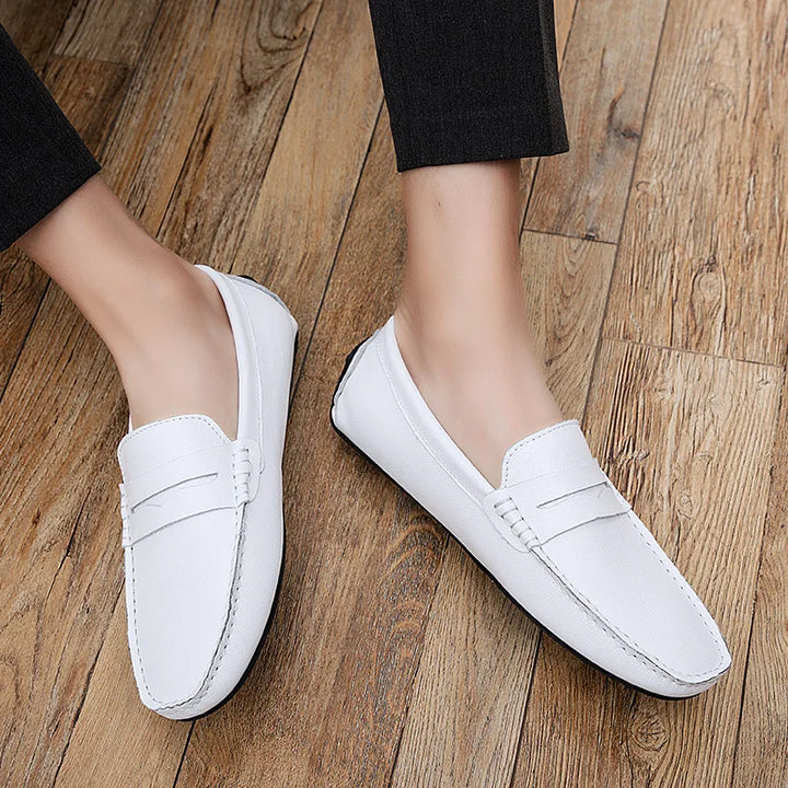Ferre | Leren zomerloafers met ontspannen pasvorm