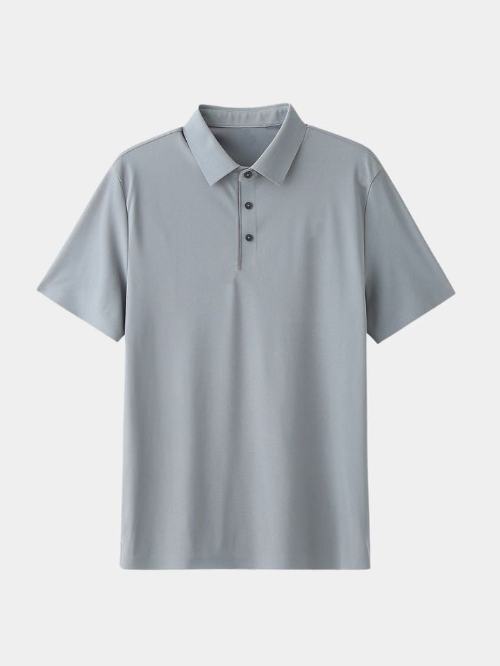 Filip | Saliegroene polo met klassieke kraag