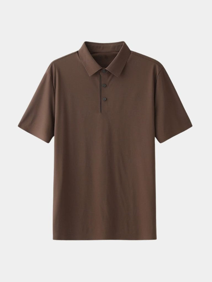 Filip | Saliegroene polo met klassieke kraag