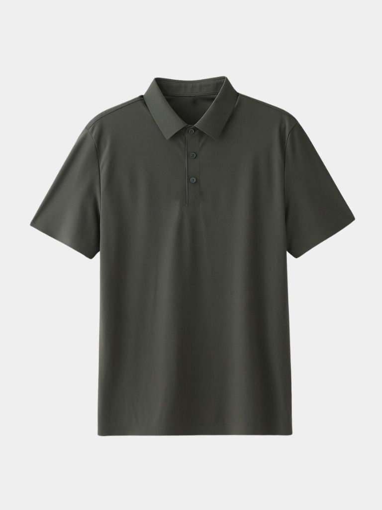 Filip | Saliegroene polo met klassieke kraag