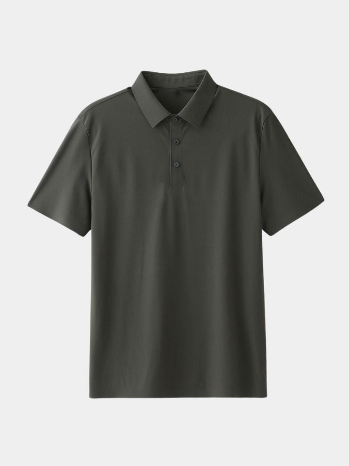 Filip | Saliegroene polo met klassieke kraag