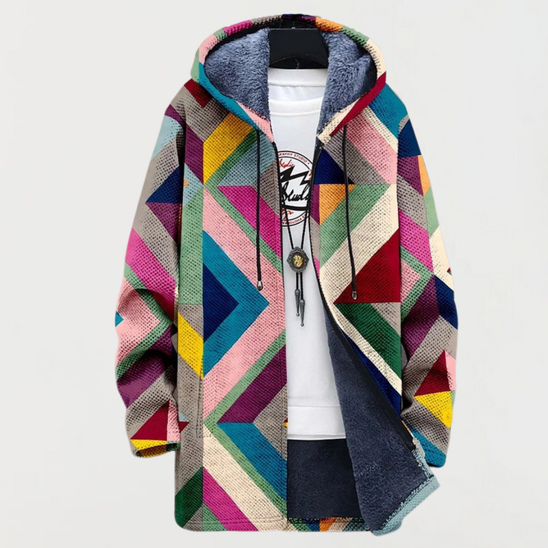 Fleur | Hoodie met geometrisch patroon
