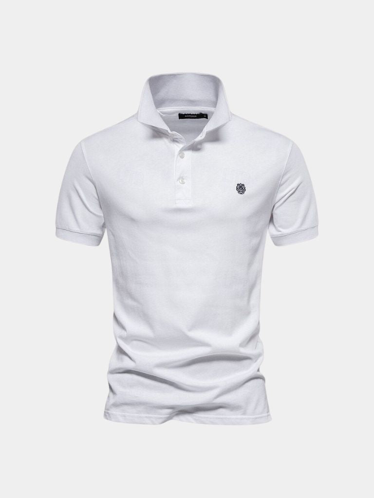 Frank | Marineblauwe klassieke polo