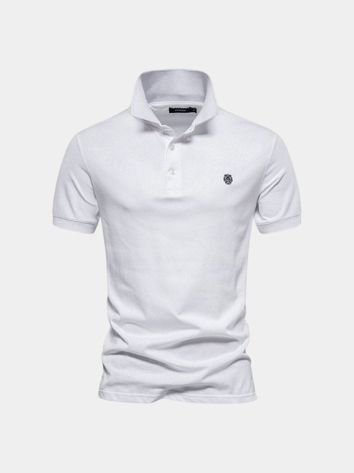Frank | Marineblauwe klassieke polo