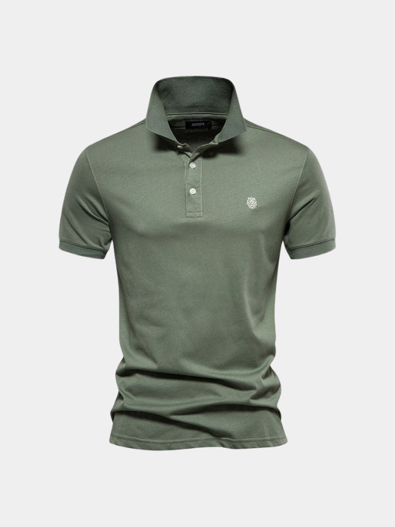 Frank | Marineblauwe klassieke polo