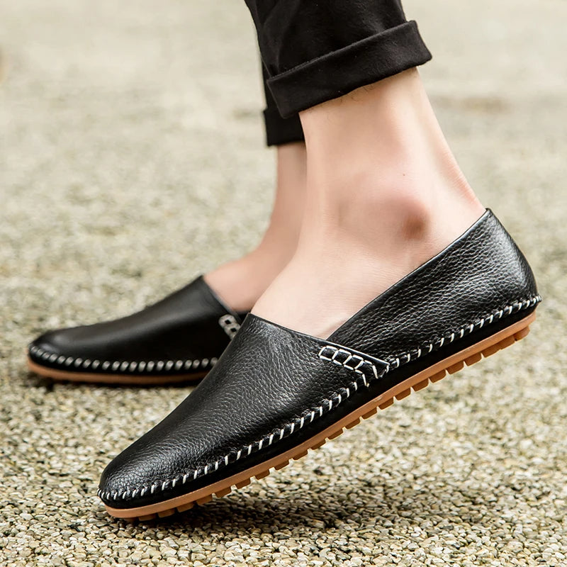 Gabriel | Lichtgewicht leren loafers