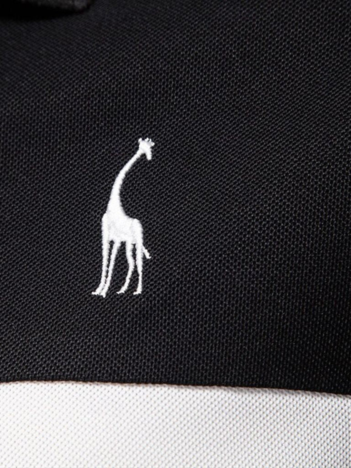 Gerbrand | Witte polo met contraststrepen