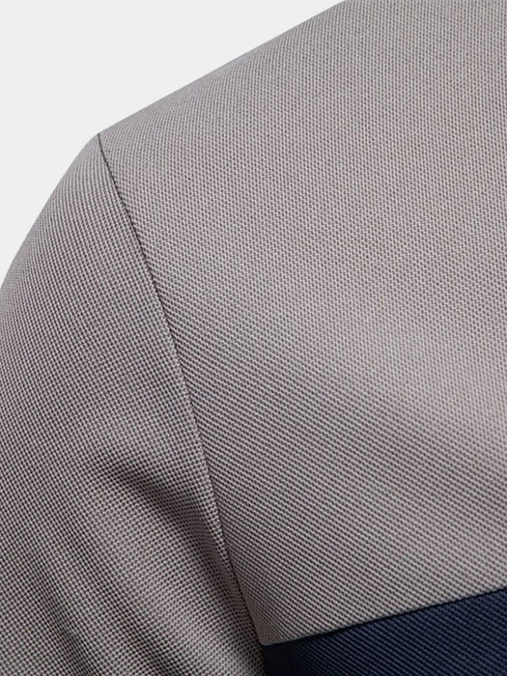 Gerbrand | Witte polo met contraststrepen