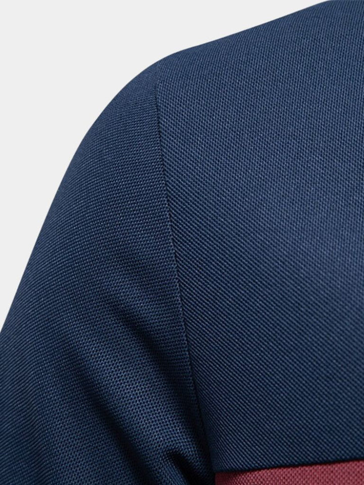 Gerbrand | Witte polo met contraststrepen