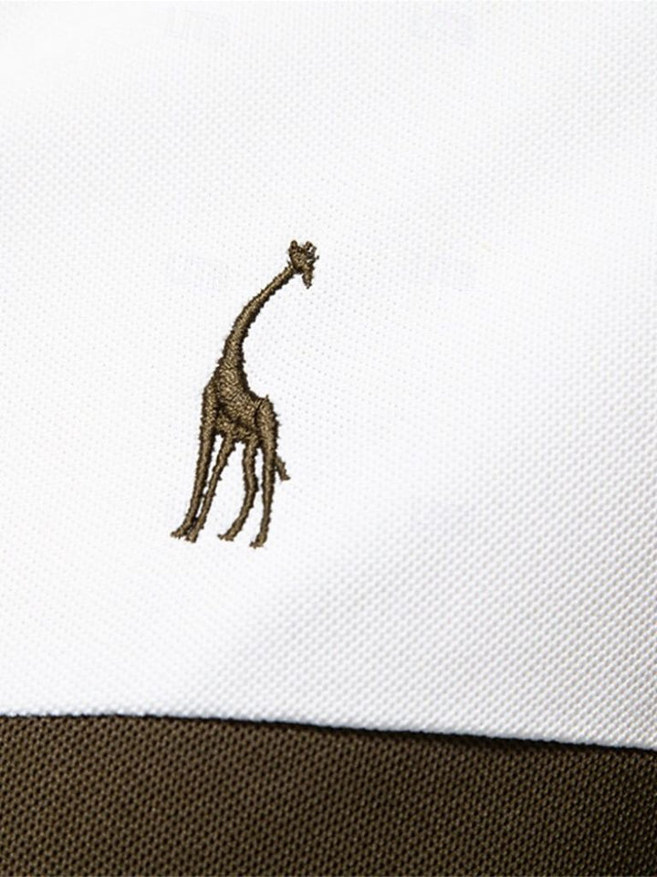 Gerbrand | Witte polo met contraststrepen