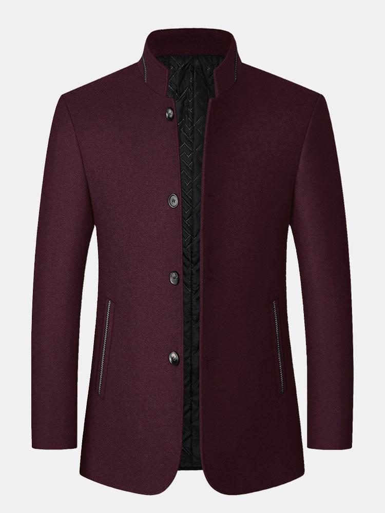 Gijs | Blazer met opstaande kraag in wolmix
