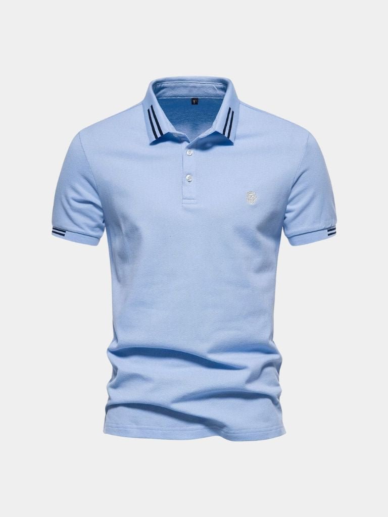 Harm | Lichtblauwe klassieke polo