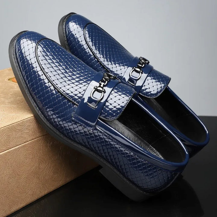 Hartger | Witte leren nette loafers
