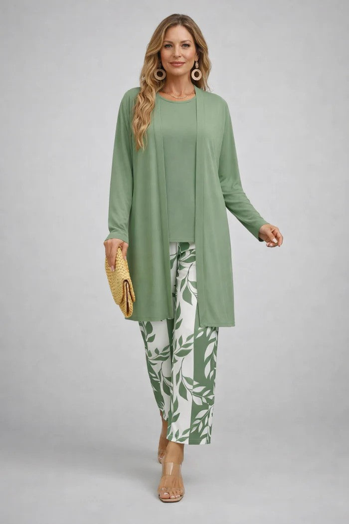 Heleen | 3-delige set met printbroek in diverse kleuren