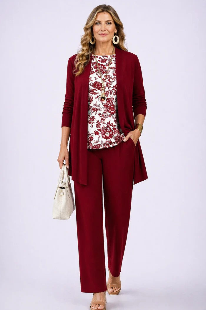 Heleen | 3-delige set met printbroek in diverse kleuren