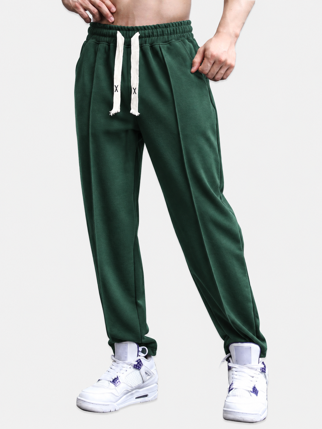 Henk | Joggingbroek met pijpvouw