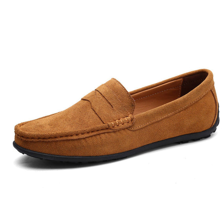 Hiddo | Zachte blauwe suède loafers