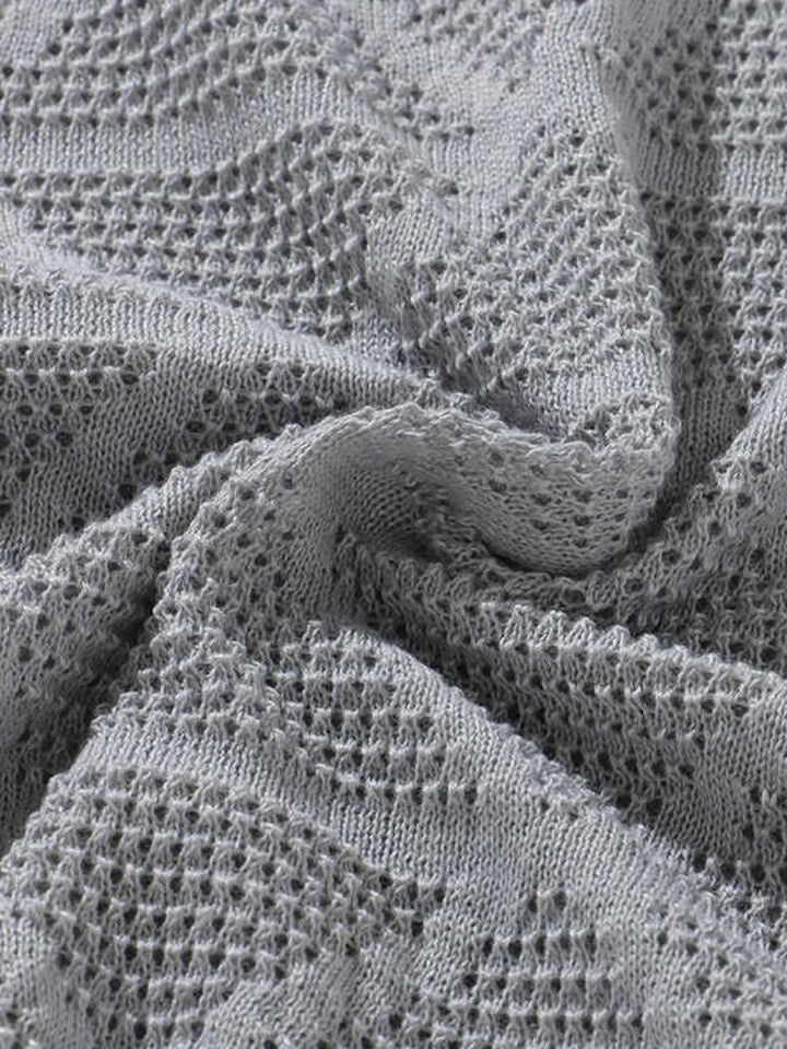 Idsard | Polo met geometrisch reliëfdessin