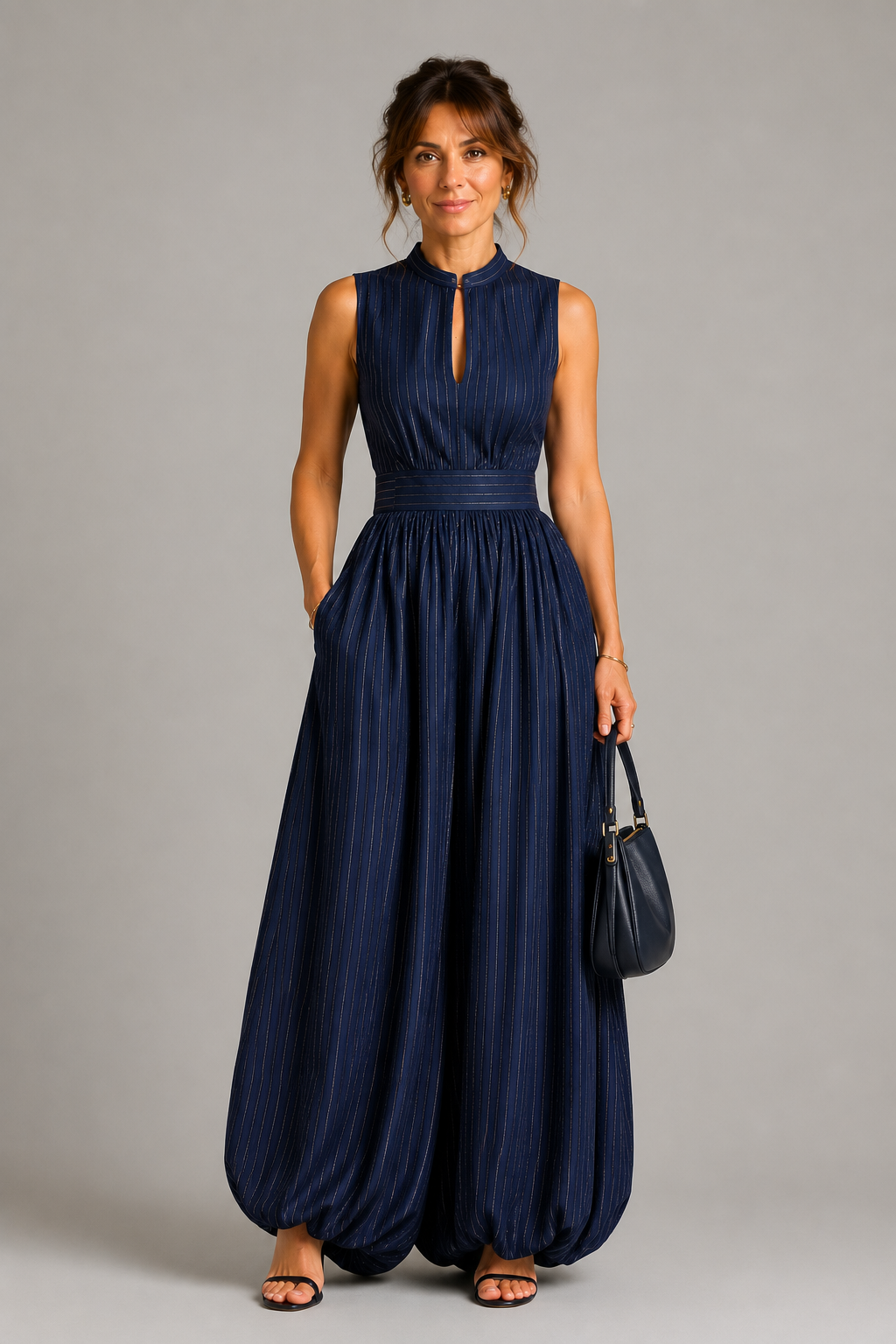 Inge | Jumpsuit met opstaande kraag