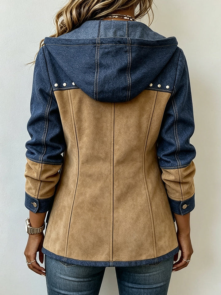 Janneke | Patchwork jas met capuchon