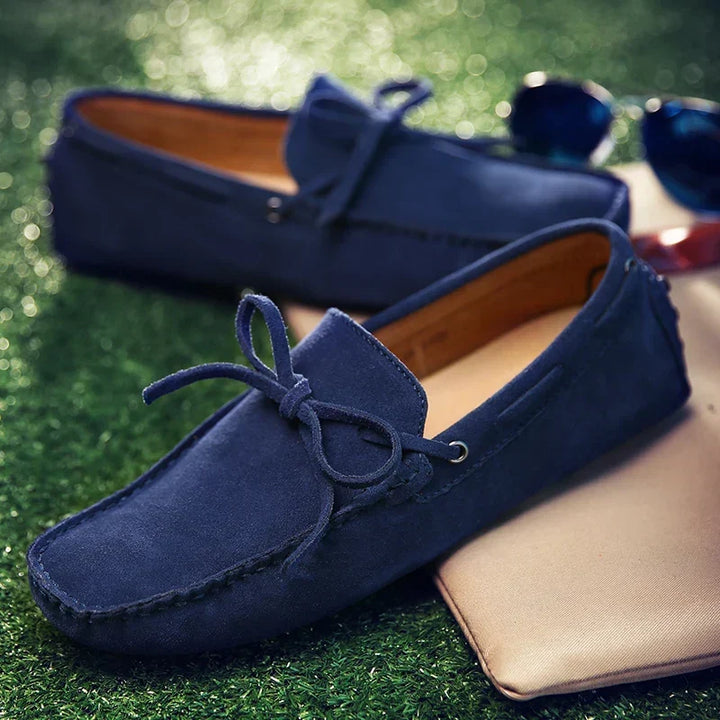 Jarik | Casual suède zomerloafers