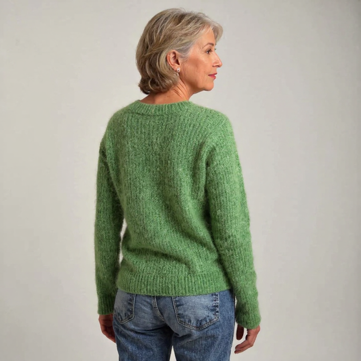 Jetske | Vintage Gebreide Trui in IJslandse Stijl