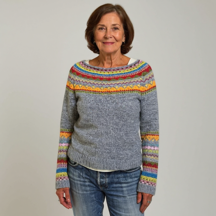 Jolanda | Vintage IJslandse Gebreide Trui