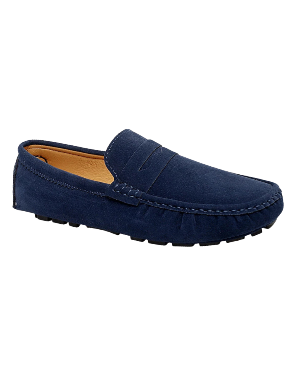 Jorg | Marineblauwe suède bootloafers