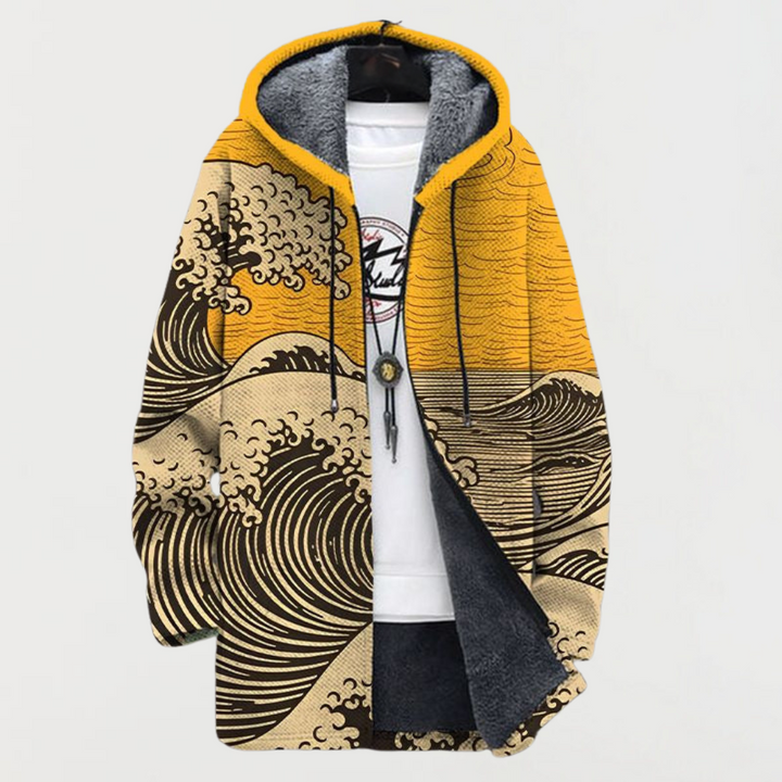 Julia | Hoodie met golvenprint