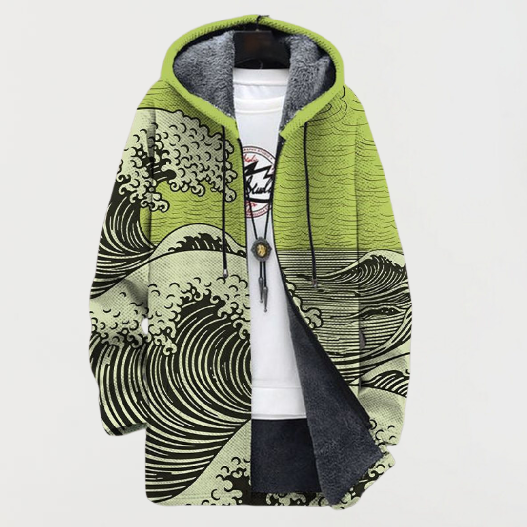 Julia | Hoodie met golvenprint