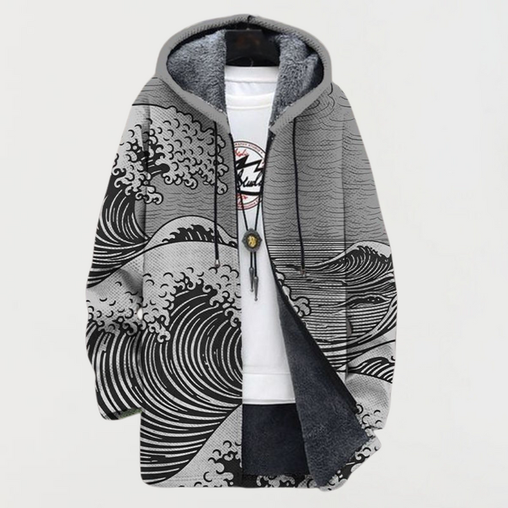 Julia | Hoodie met golvenprint